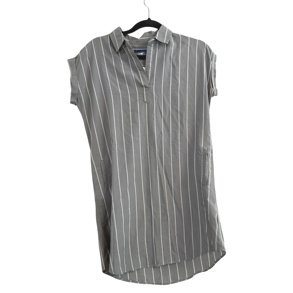 Women's Top / Shirtdress Size XS By Blue Rain Color Olive & White Stripe NWT